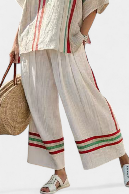 Beatriz - Conjunto Daisy Listras de estilo mediterráneo