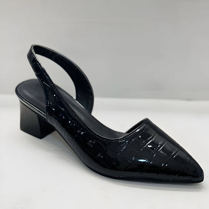 Elisa | Zapatos de Salón con Tacón y Puntera Ancha