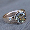 Bague Vintage Forgée avec Zirconia Fine