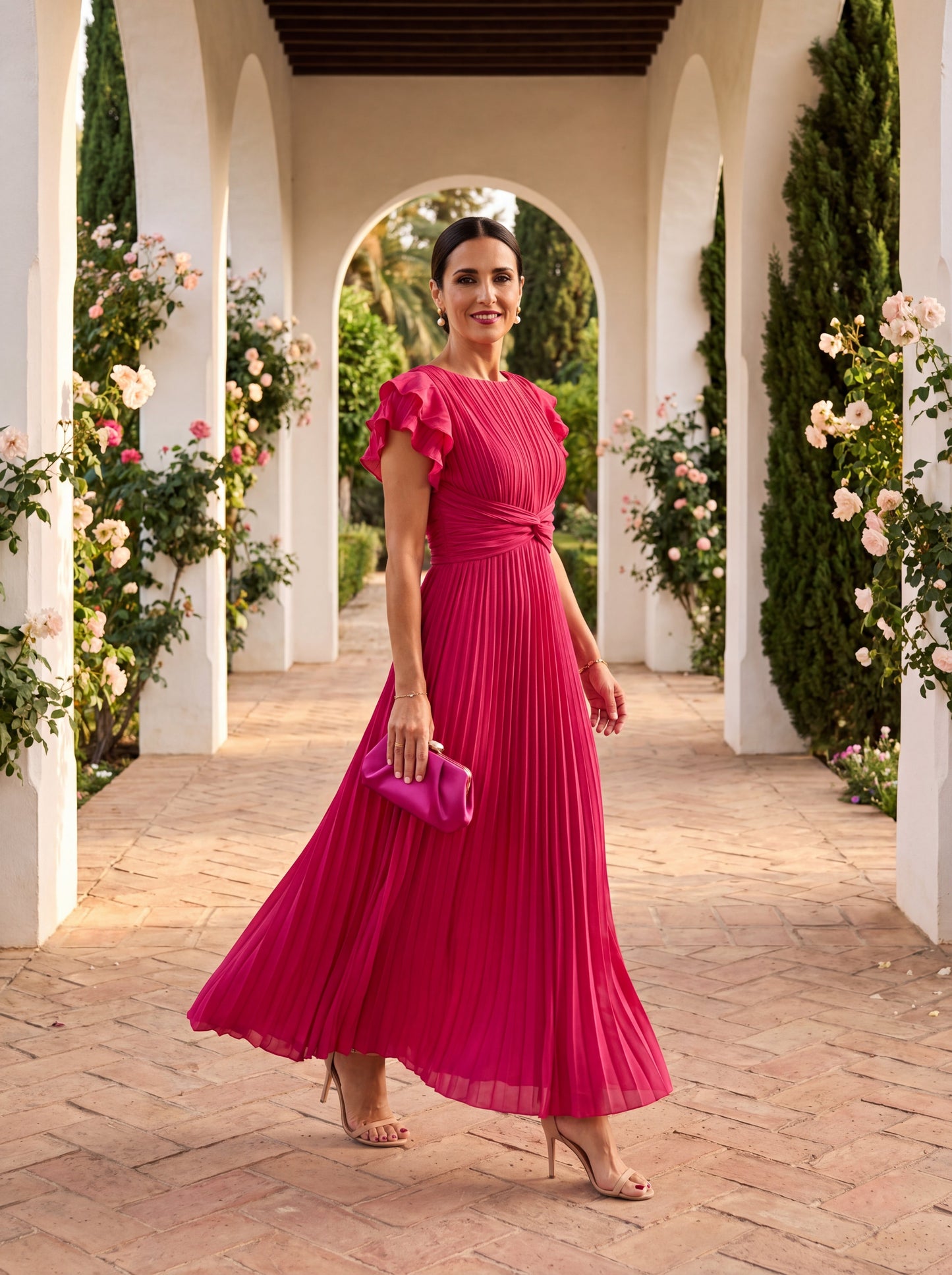 Vestido Elegante Selena en Tul Refinado