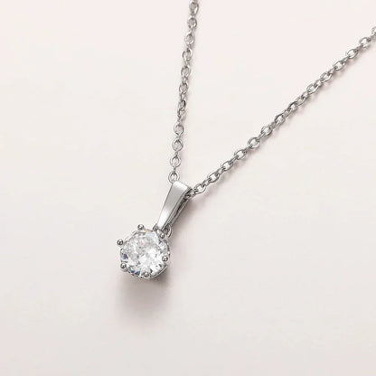 Collier Classique avec Pendentif en Zirconia