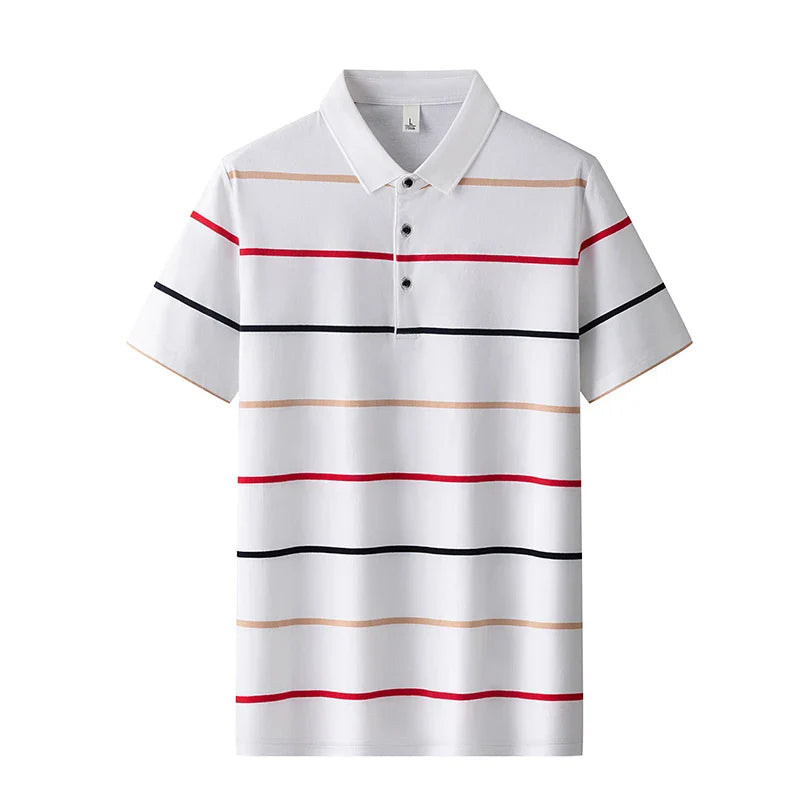 Emilio™ - Elegante Polo de Rayas