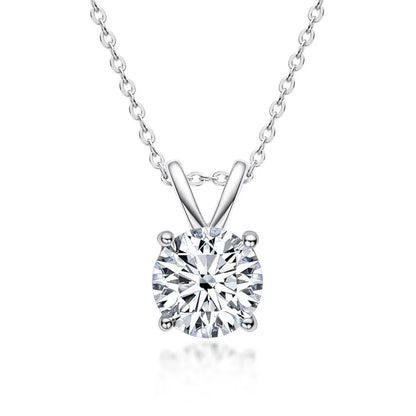 Collier Exclusif en Argent Sterling avec Moissanite