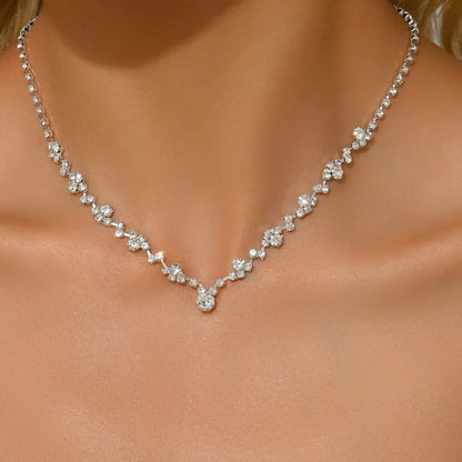 Collier de Mariage Élégant avec Diamants