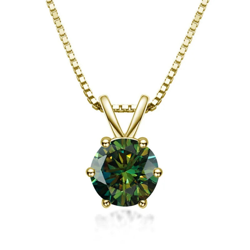 Collier Solitaire Élégant avec Moissanite