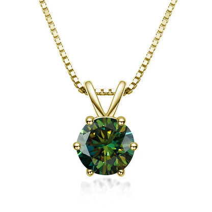 Collier Solitaire Élégant avec Moissanite