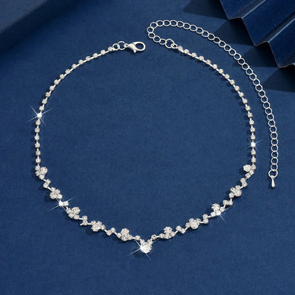 Collier de Mariage Élégant avec Diamants