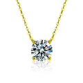 Collier Plaqué Or avec Zircons