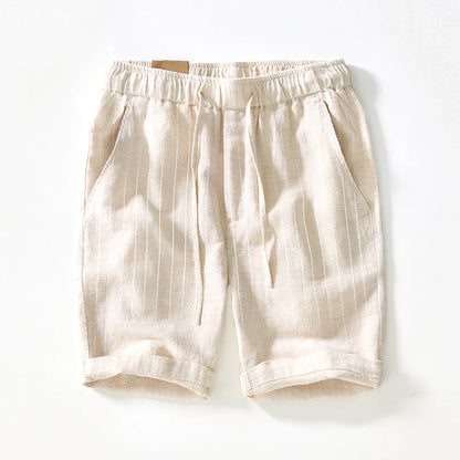 Gabriel™ - Bermudas blancas a rayas con estilo premium y fresco