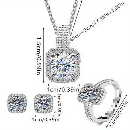 Ensemble de Bijoux Cube de Luxe