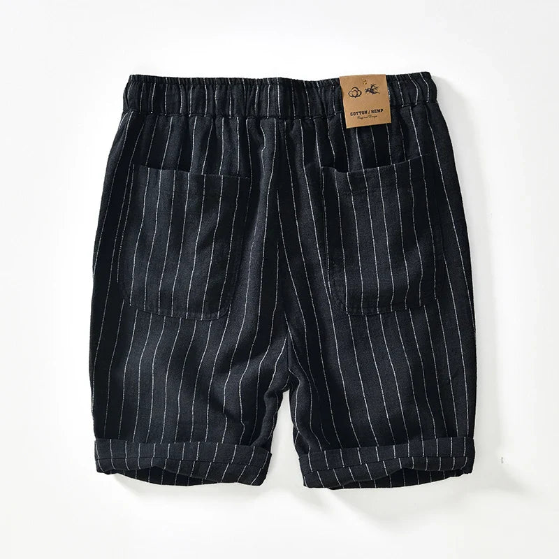 Gabriel™ - Bermudas blancas a rayas con estilo premium y fresco