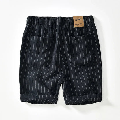 Gabriel™ - Bermudas blancas a rayas con estilo premium y fresco