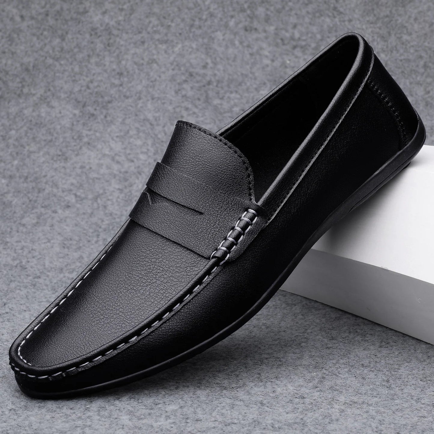 Franco™ - Mocasines clásicos de piel italiana para hombre distinguido