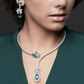 Collier Vintage Fleuraison d'Émeraude