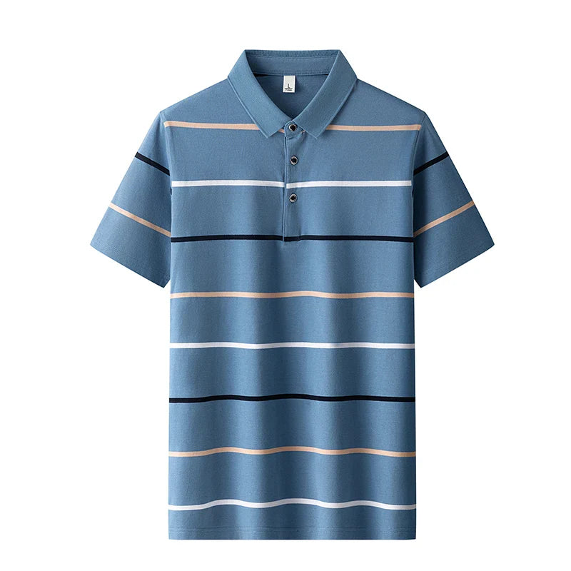 Emilio™ - Elegante Polo de Rayas
