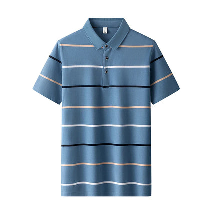 Emilio™ - Elegante Polo de Rayas