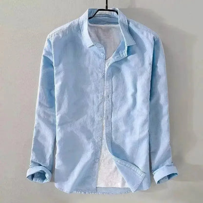 Sergio™ - Camisa azul marino premium con estilo elegante y moderno