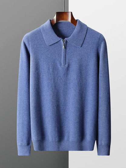 Enzo™ - Elegante Jersey Polo de Cachemira