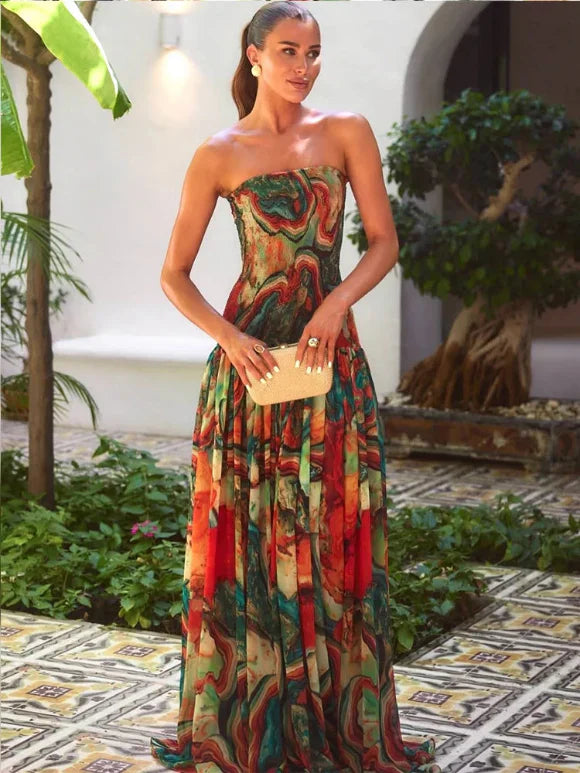 Vestido Marta™ -  Elegancia floral vibrante para momentos especiales