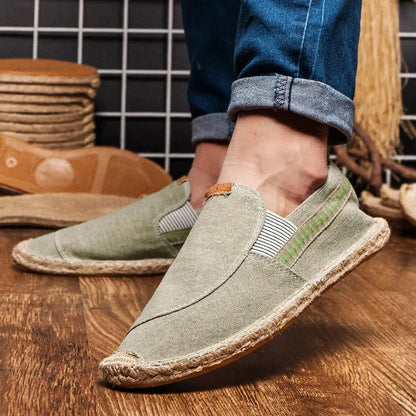 Manuel™ - Alpargatas verdes con diseño limpio y exclusivo