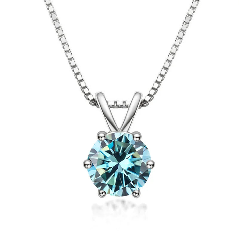 Collier Solitaire Élégant avec Moissanite
