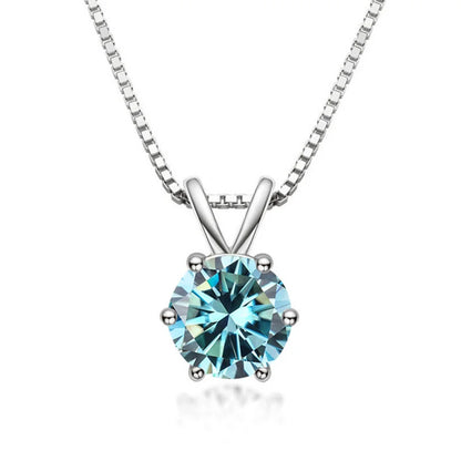 Collier Solitaire Élégant avec Moissanite