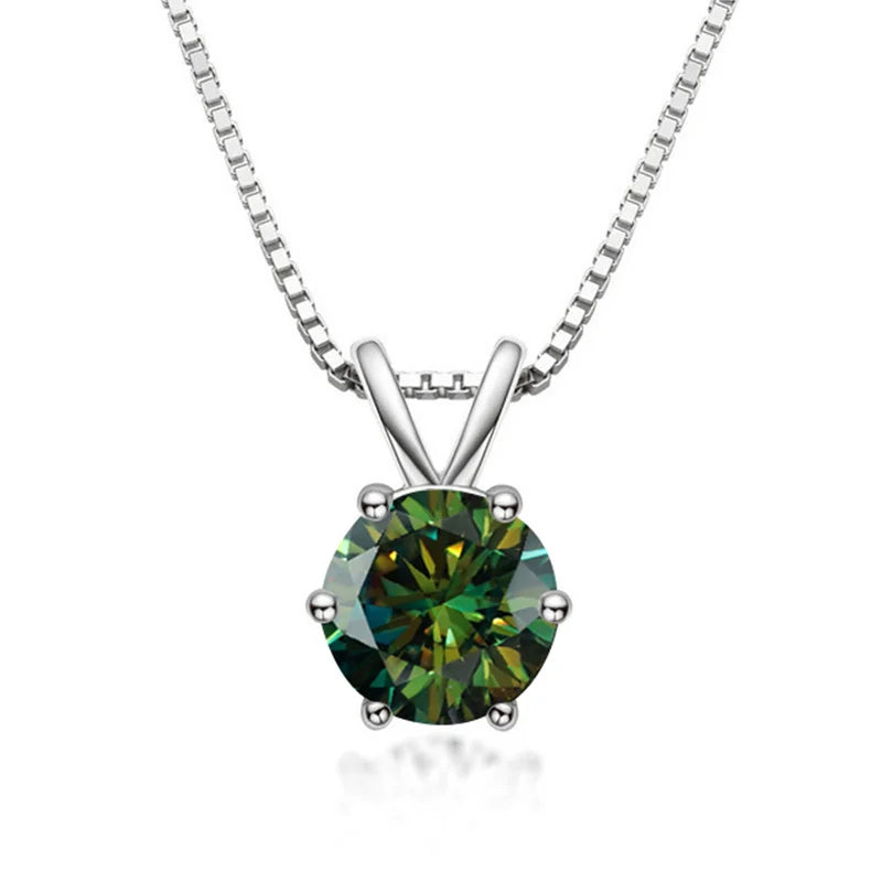 Collier Solitaire Élégant avec Moissanite