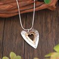 Collier Vintage Cœur Précieux en Argent et Or