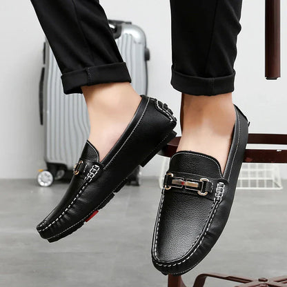 Adriano™ - Mocasines de piel auténtica con presencia superior