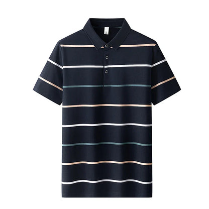 Emilio™ - Elegante Polo de Rayas
