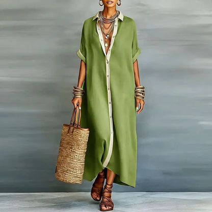 Vestido Anastasia™ | Camisero largo con botones