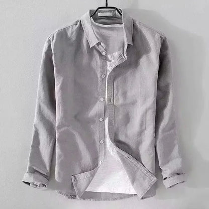Sergio™ - Camisa azul marino premium con estilo elegante y moderno
