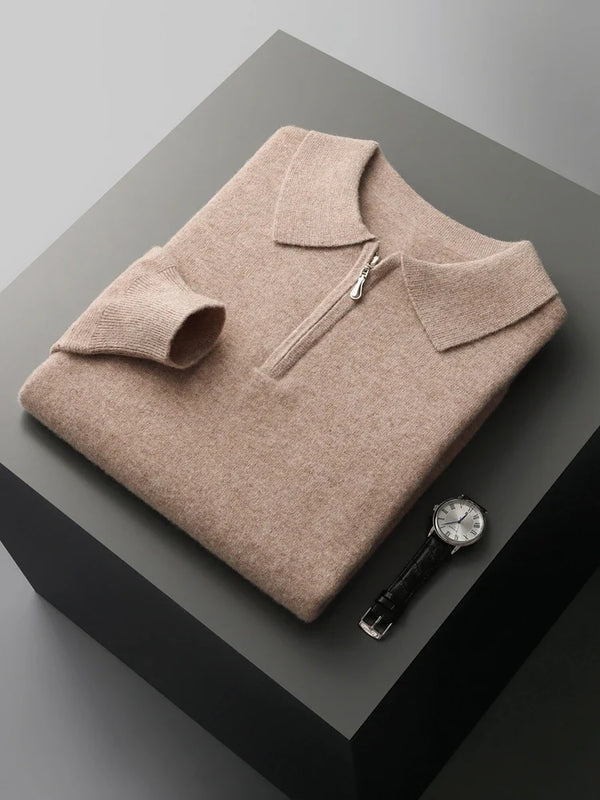 Enzo™ - Elegante Jersey Polo de Cachemira