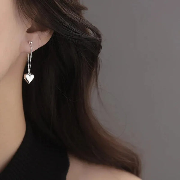 Pendientes Antiguos Corazón Geométrico