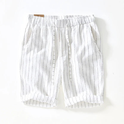 Gabriel™ - Bermudas blancas a rayas con estilo premium y fresco