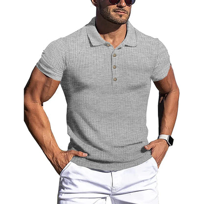 Héctor™ - Elegante Polo de Rayas Moderno