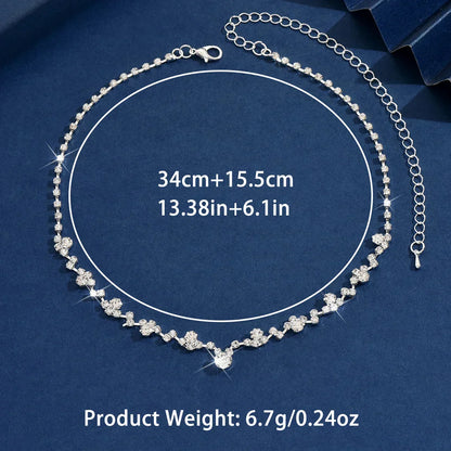 Collier de Mariage Élégant avec Diamants