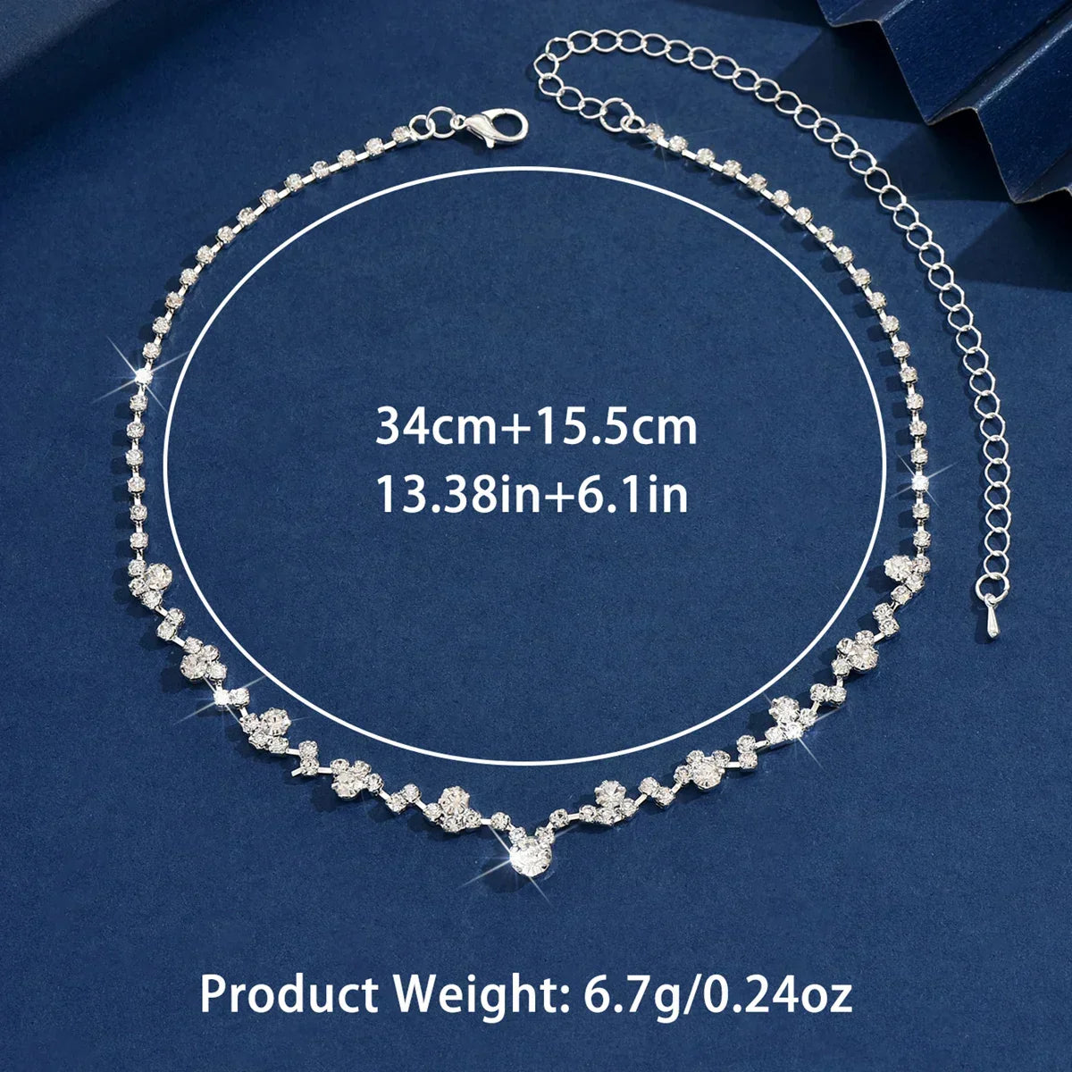Collier de Mariage Élégant avec Diamants