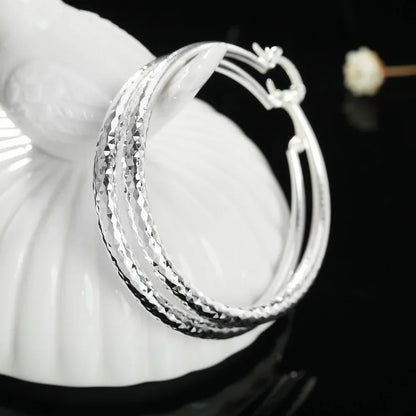Boucles d'Oreilles en Argent Sterling