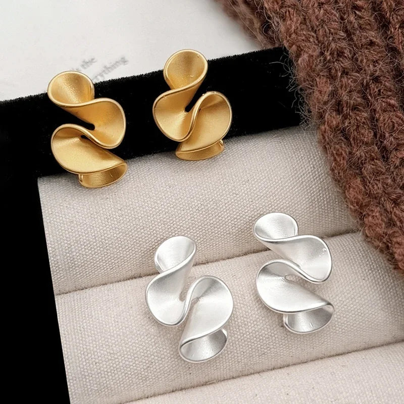 Boucles d'oreilles en Fleur en Argent et Or 18K