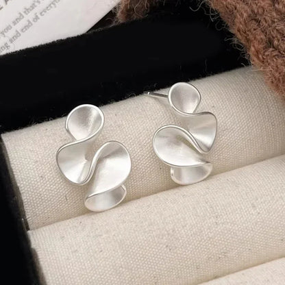 Boucles d'oreilles en Fleur en Argent et Or 18K