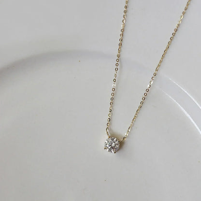 Collier Plaqué Or avec Zircons