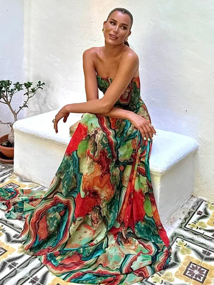 Vestido Marta™ -  Elegancia floral vibrante para momentos especiales