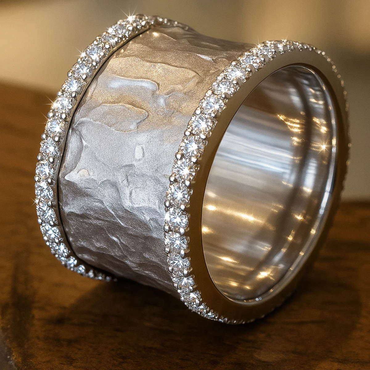 Bague Vintage en Argent avec Zirconiums