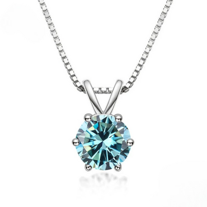 Collier Solitaire Élégant avec Moissanite