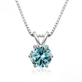Collier Solitaire Élégant avec Moissanite