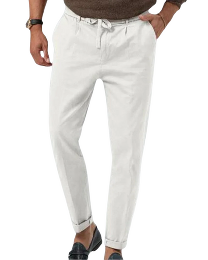 Rubén™ - Pantalón blanco con diseño limpio y exclusivo