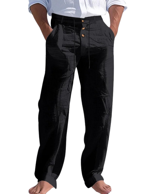 Adrián™ - Pantalón premium negro para estilos exclusivos
