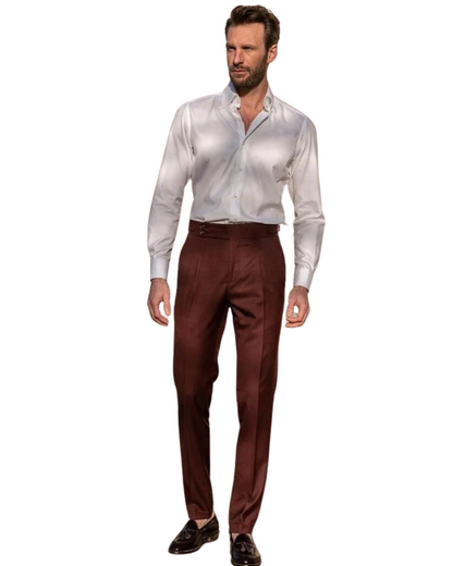 Alessandro™ - Pantalón beige de lujo con diseño distinguido