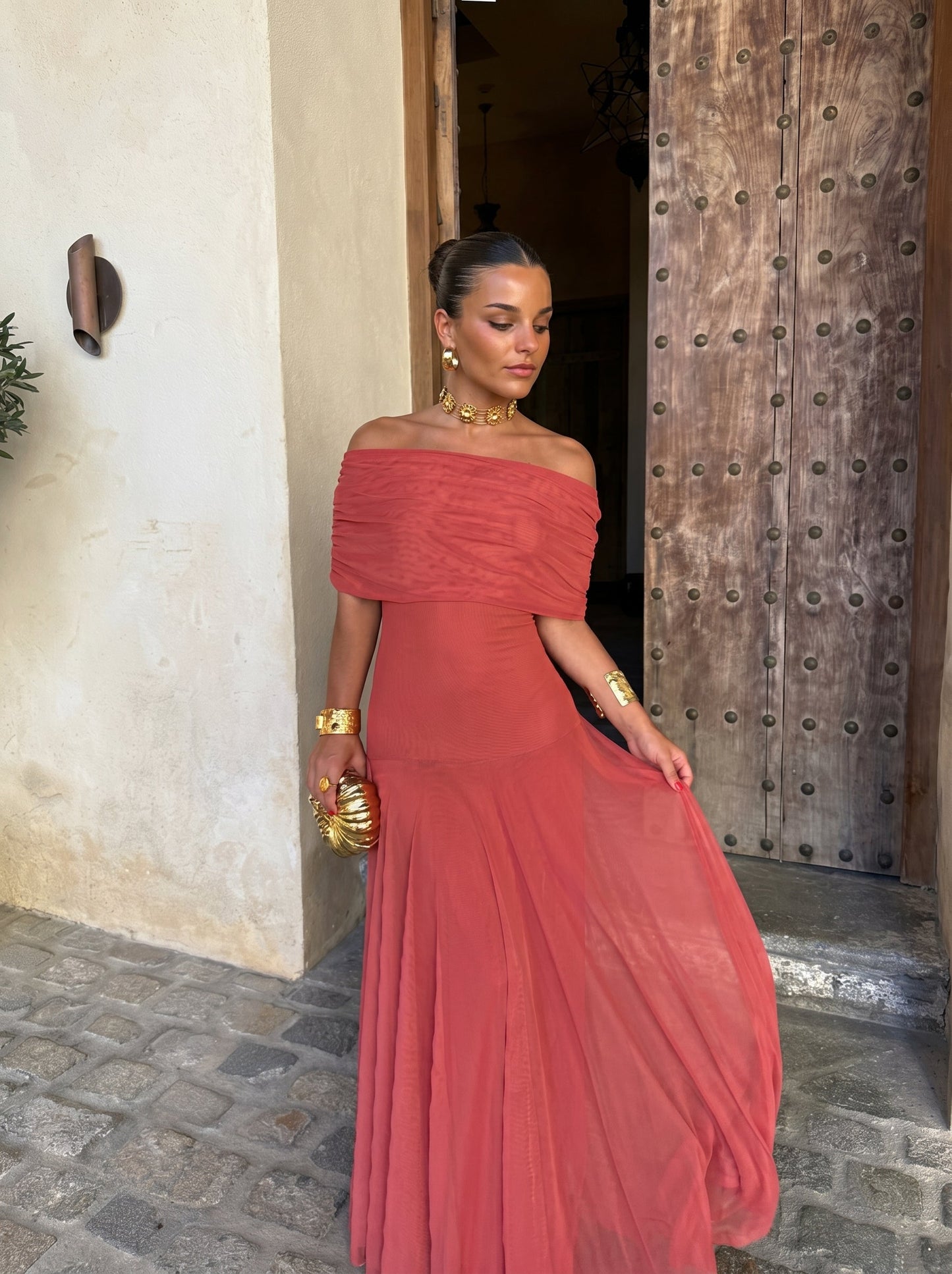 Vestido Elegante Simba en Tul de Seda